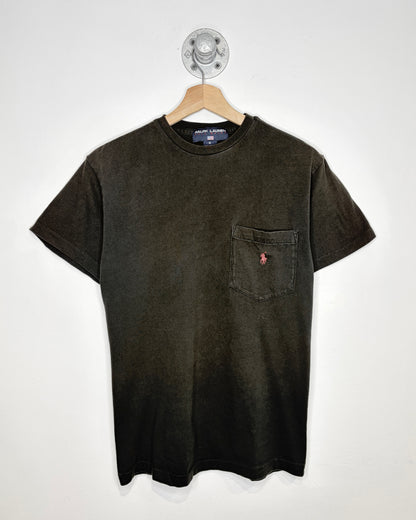 Vintage 90s Polo Sport Ralph Lauren Black Pocket Tee Shirt