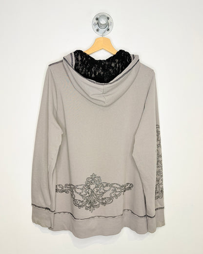 Y2K Women’s Maurice’s Premium Grey Zip Up Hoodie