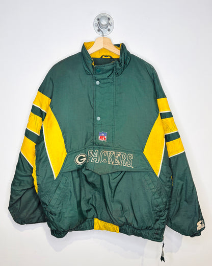 Vintage 90s Starter NFL Green Bay Packers Pullover Jacket