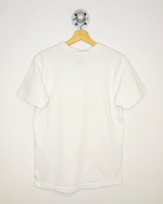 Vintage 90s Guess Jeans Gel Print White Tee Shirt