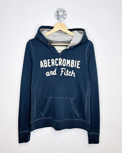 2000s Women’s Abercrombie & Fitch Navy Heavyweight Hoodie