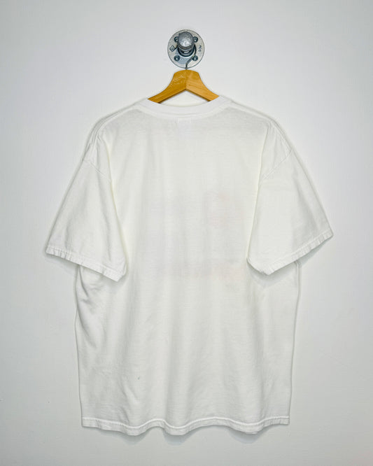 Vintage Q92 Battle Of The Sexes Winner White Tee Shirt