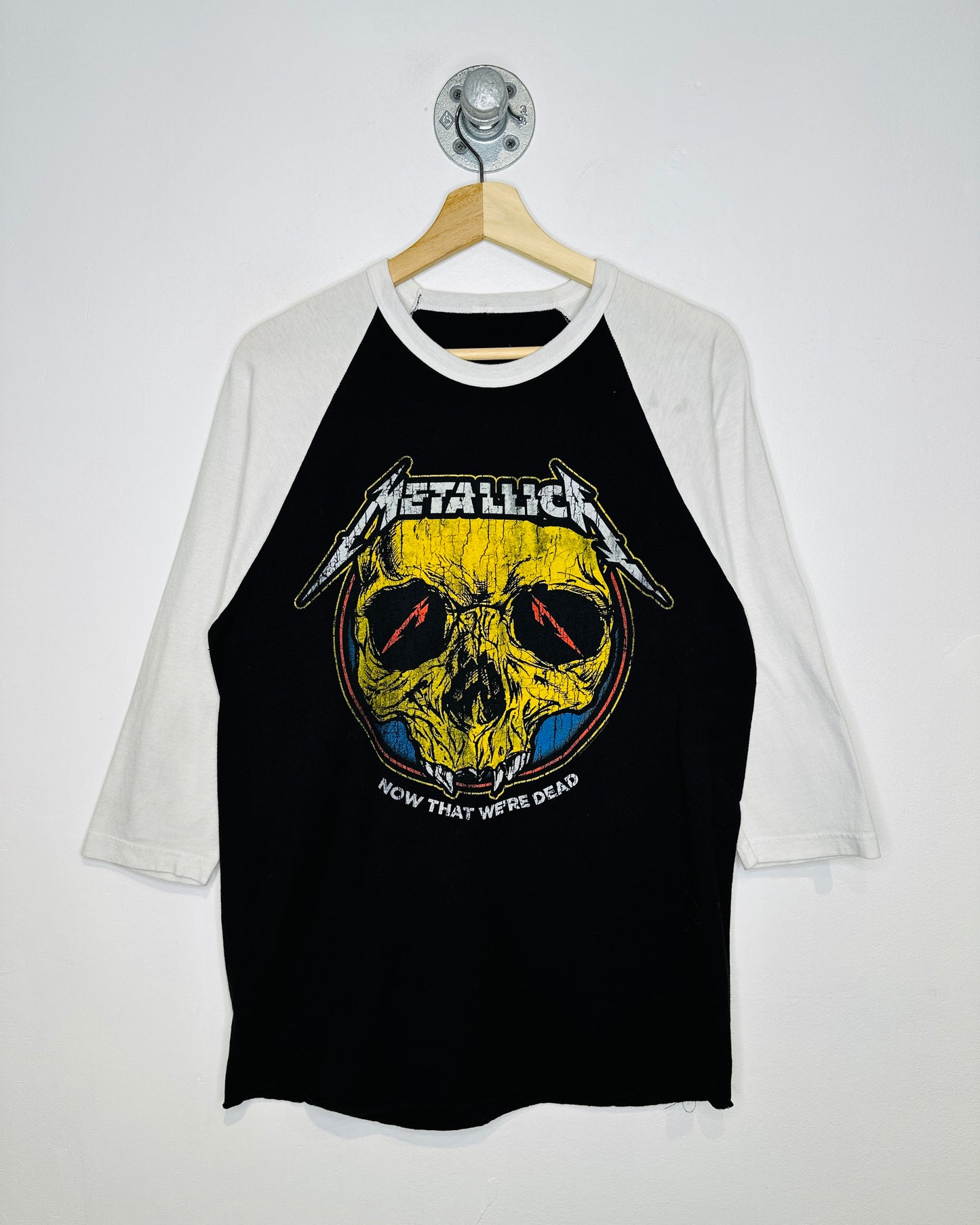 Metallica Now That We’re Dead Two Tone Baseball Style Tee Shirt