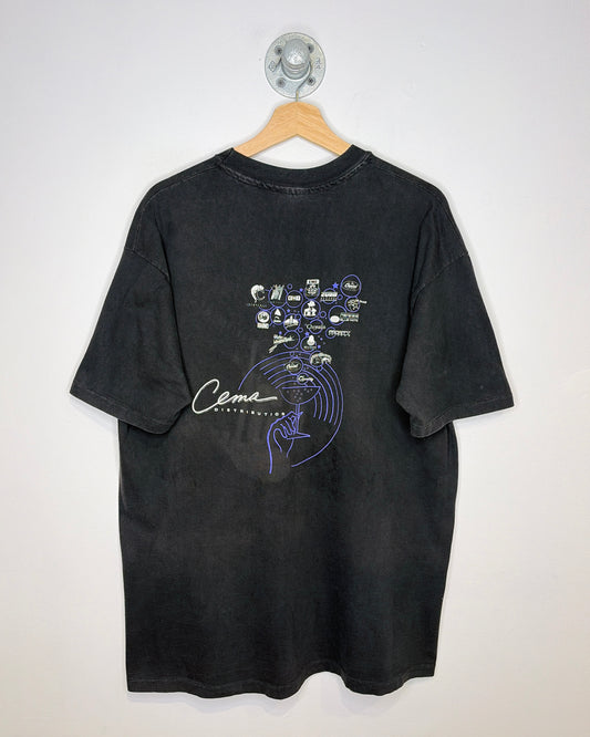 Vintage 1990 Jacksonville 25th Anniversary Black Tee Shirt