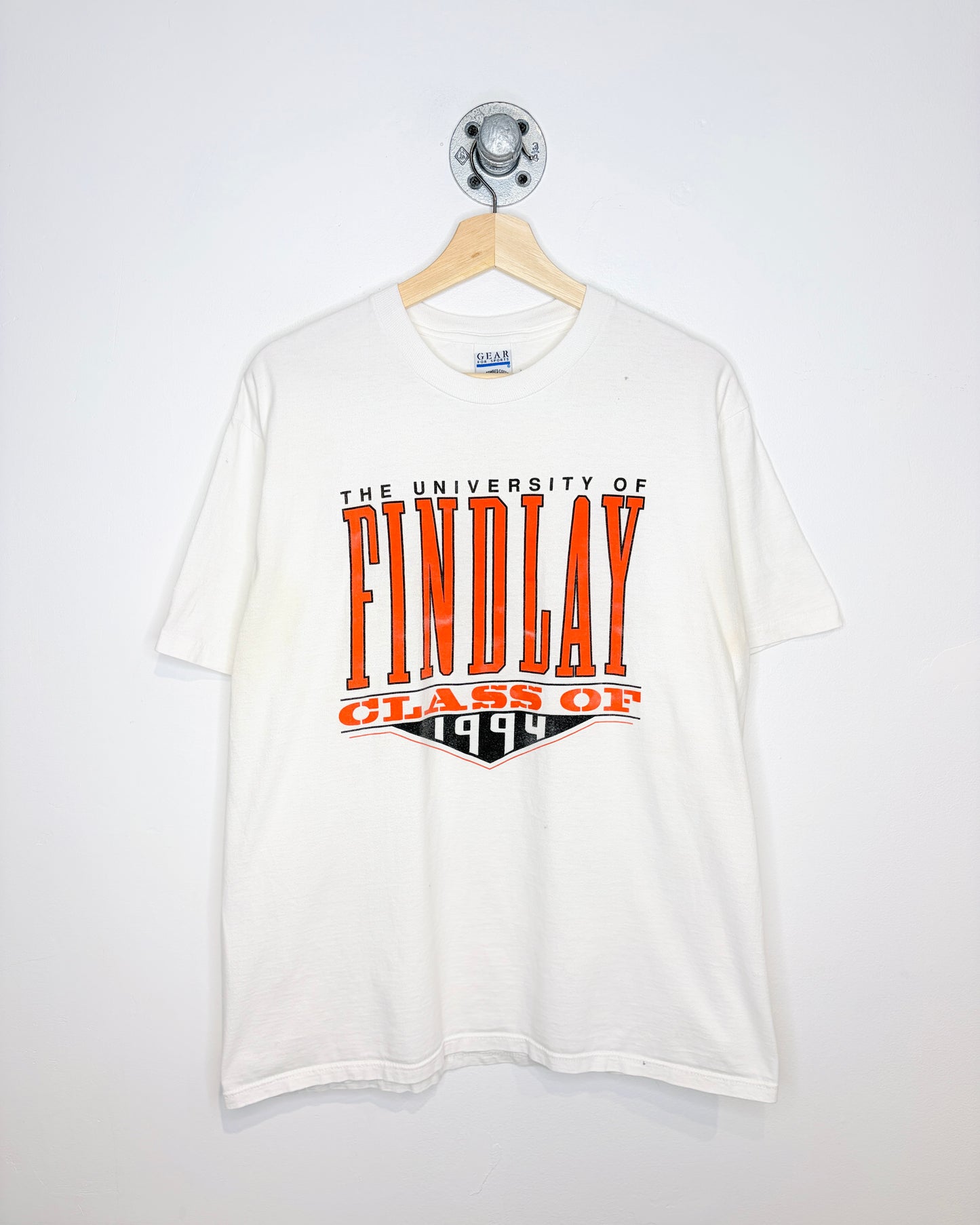 Vintage 1994 University Of Findlay White Tee Shirt