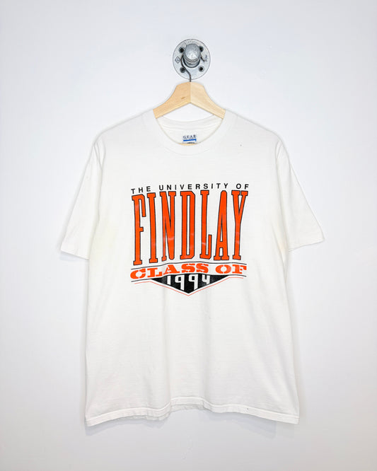 Vintage 1994 University Of Findlay White Tee Shirt