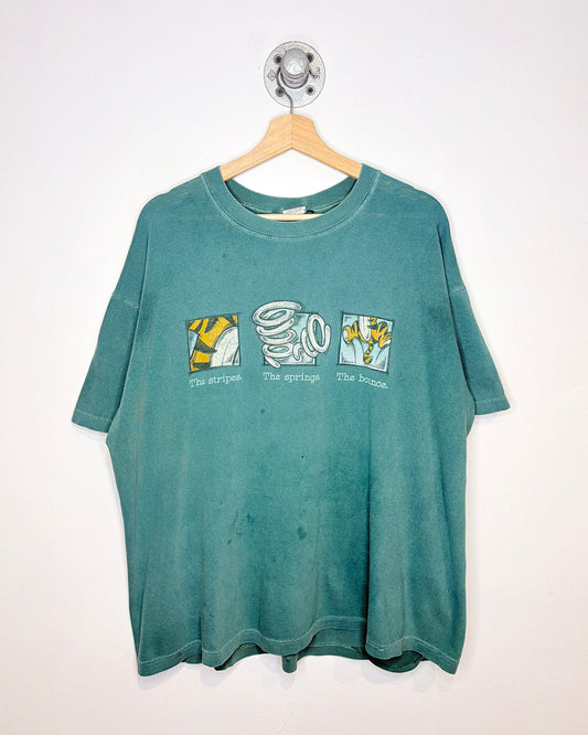Vintage 90s “The Tigger” Faded Green Tee Shirt