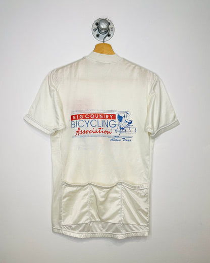 Vintage 80s Big Country Bicycling White Jersey