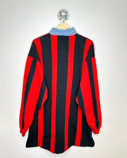 Vintage 90s Ohio State Buckeyes Twotone Rugby Style Shirt