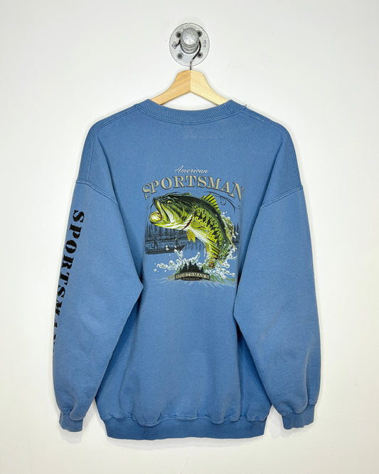 Vintage Sportman’s Warehouse Slate Blue Crewneck Sweatshirt