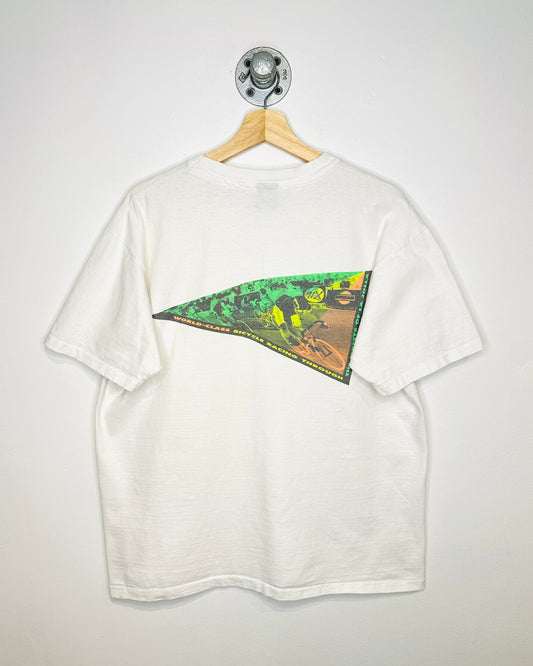 Vintage 90s La Jolla Grand Prix White Boxy Tee Shirt