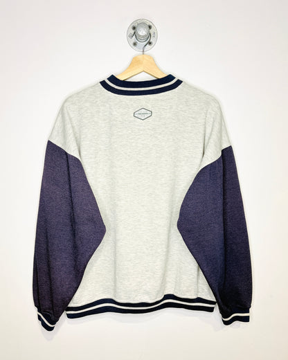 Vintage 90s ACME Grey & Navy Blue Crewneck Sweatshirt