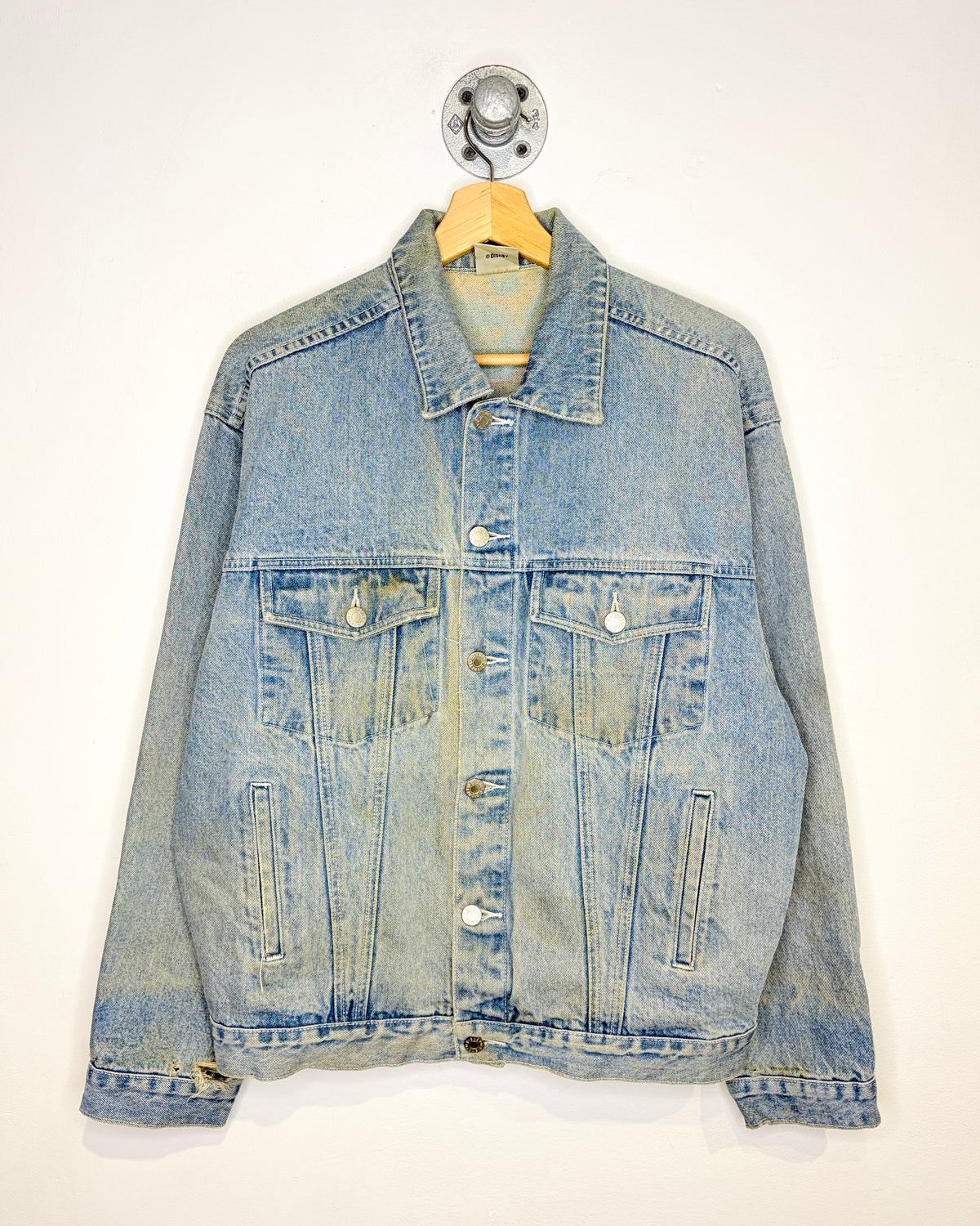 Vintage 90s Disney Characters Light Wash Denim Jacket
