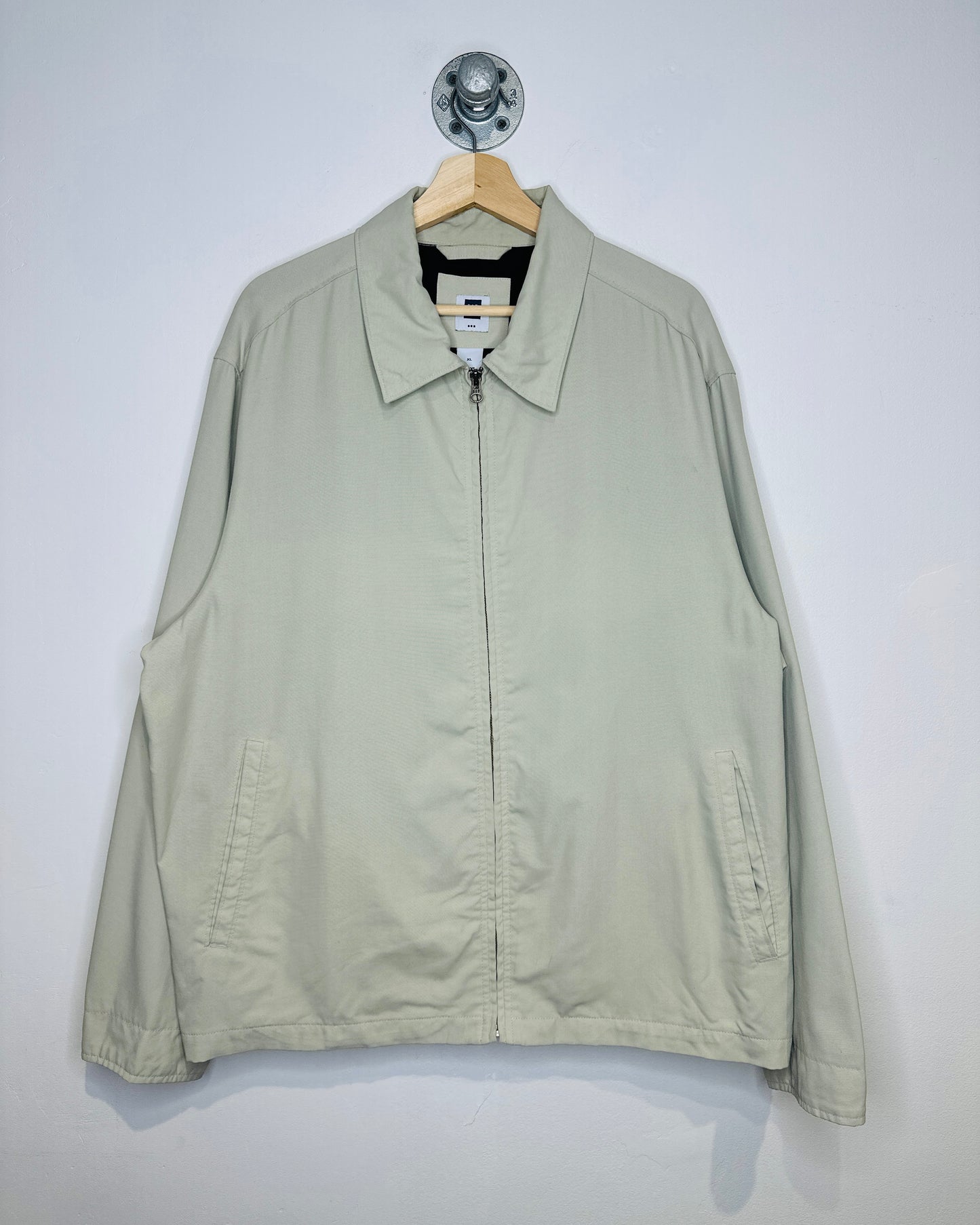 Vintage 2000s Gap Beige Nylon Lined Lightweight Jacket