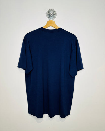 Vintage 1990s Jerzees Basic Navy Tee Shirt