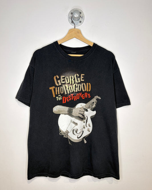 2000s George Thorogood And The Destroyers Black Tee Shirt