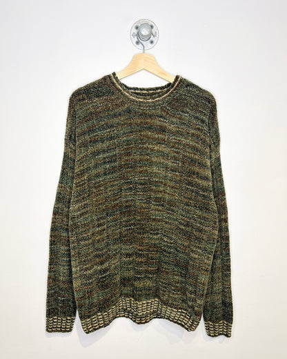 Vintage 90s Hill Archer Earth Tone Ribbed Sweater