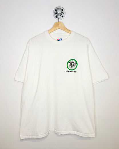 Vintage 1990s Leadership No Ifs, Ands, Or Butts White Tee shirt
