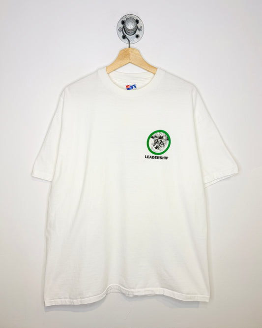 Vintage 1990s Leadership No Ifs, Ands, Or Butts White Tee shirt