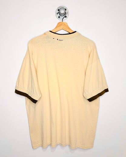 Vintage 90s USMC Distressed Tan & Green Tee Shirt