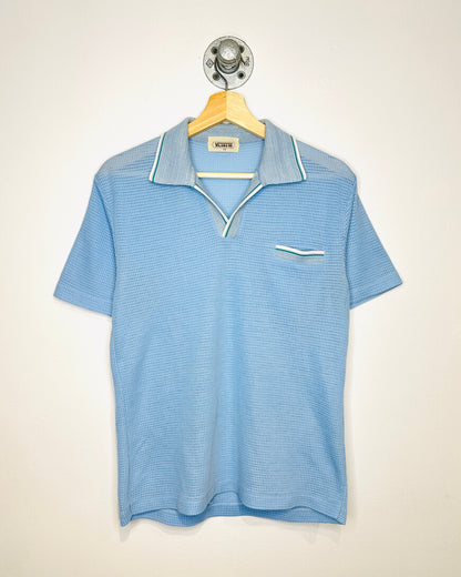 Vintage 70s Vilana Light Blue Collared Shirt