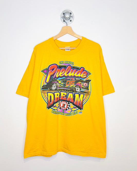 2000s Prelude Dream Dirt Racing Yellow Tee Shirt