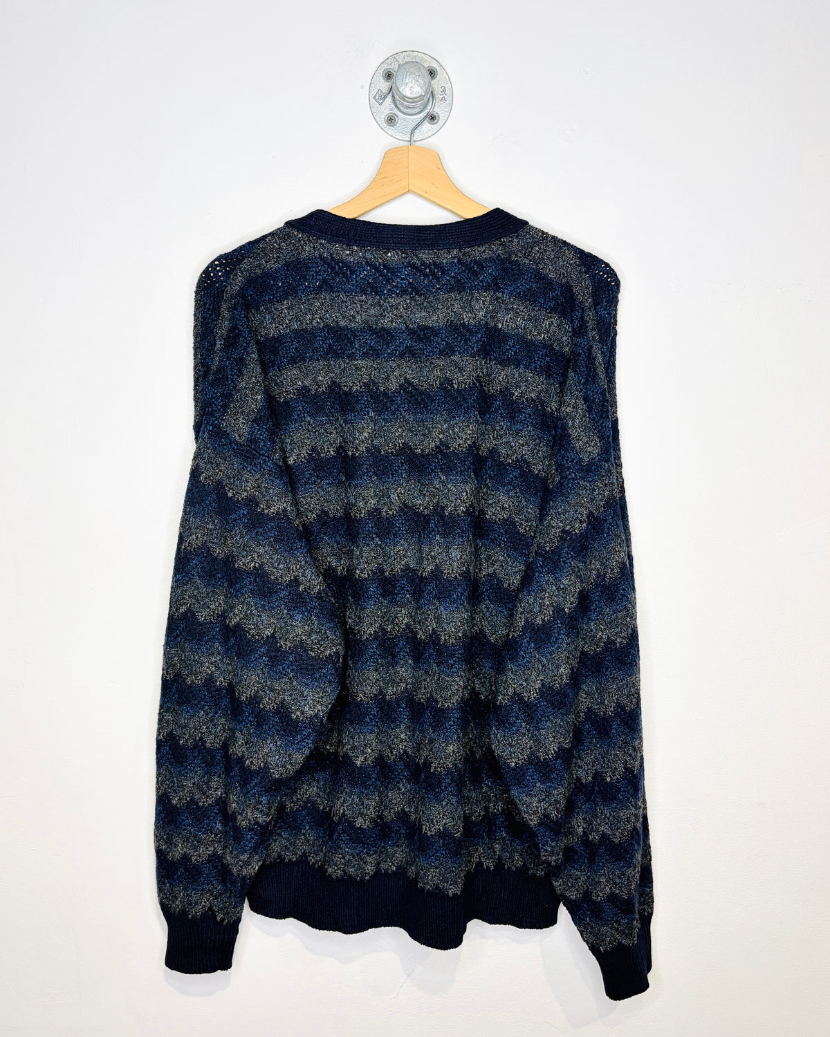 Vintage 90s Ash Creek Trading Navy Cardigan