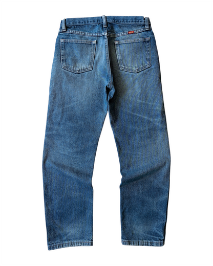 Vintage Rustler Heavily Faded Mid Wash Jeans