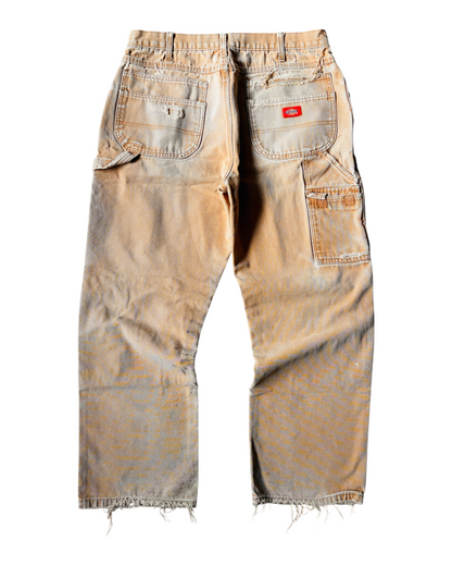 2000s Thrashed & Repaired Earth Tone Dickies Double Knee Pants