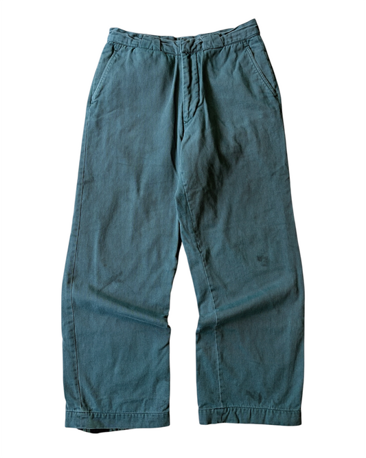 Vintage 70s Champion Spruce Green Flannel Lined Pants