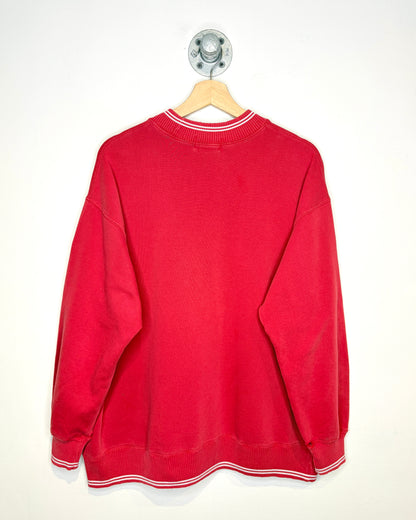Vintage 90s Levi Strauss Faded Red Crewneck Sweatshirt