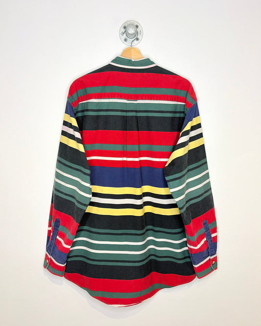 Vintage Nautica Color Block Button Up Shirt