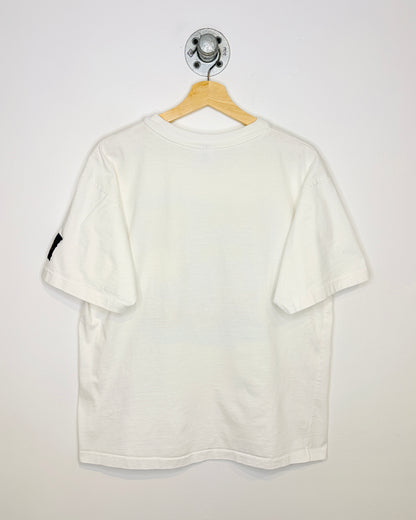 Vintage 1990s Humeur Design J’Aime “Chat” D’ Meme! White Graphic Print Tee Shirt