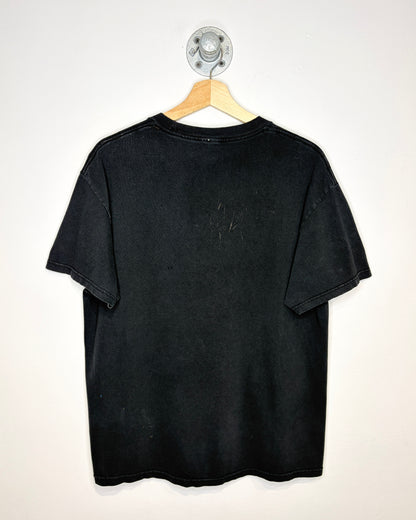 Vintage 2000s Don’t Piss Me Off! Black Faded Tee Shirt
