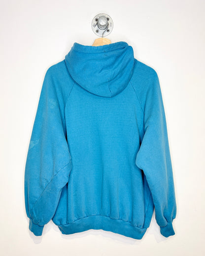 Vintage 90s Coleman Thermal Lined Teal Zip Up Hoodie