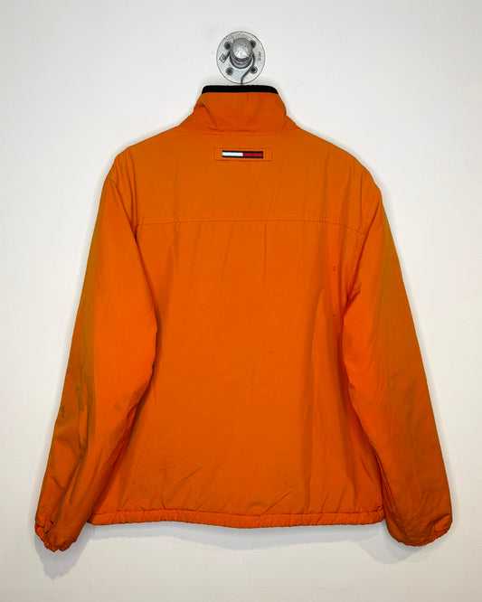 2000s Tommy Hilfiger Orange Fleece Lined Jacket