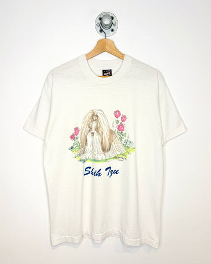 Vintage 1992 Shih Tzu White Tee Shirt