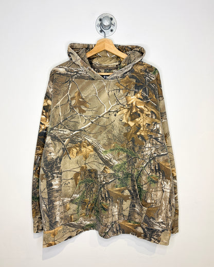 2000s Faded Real Tree Camo Hoodie