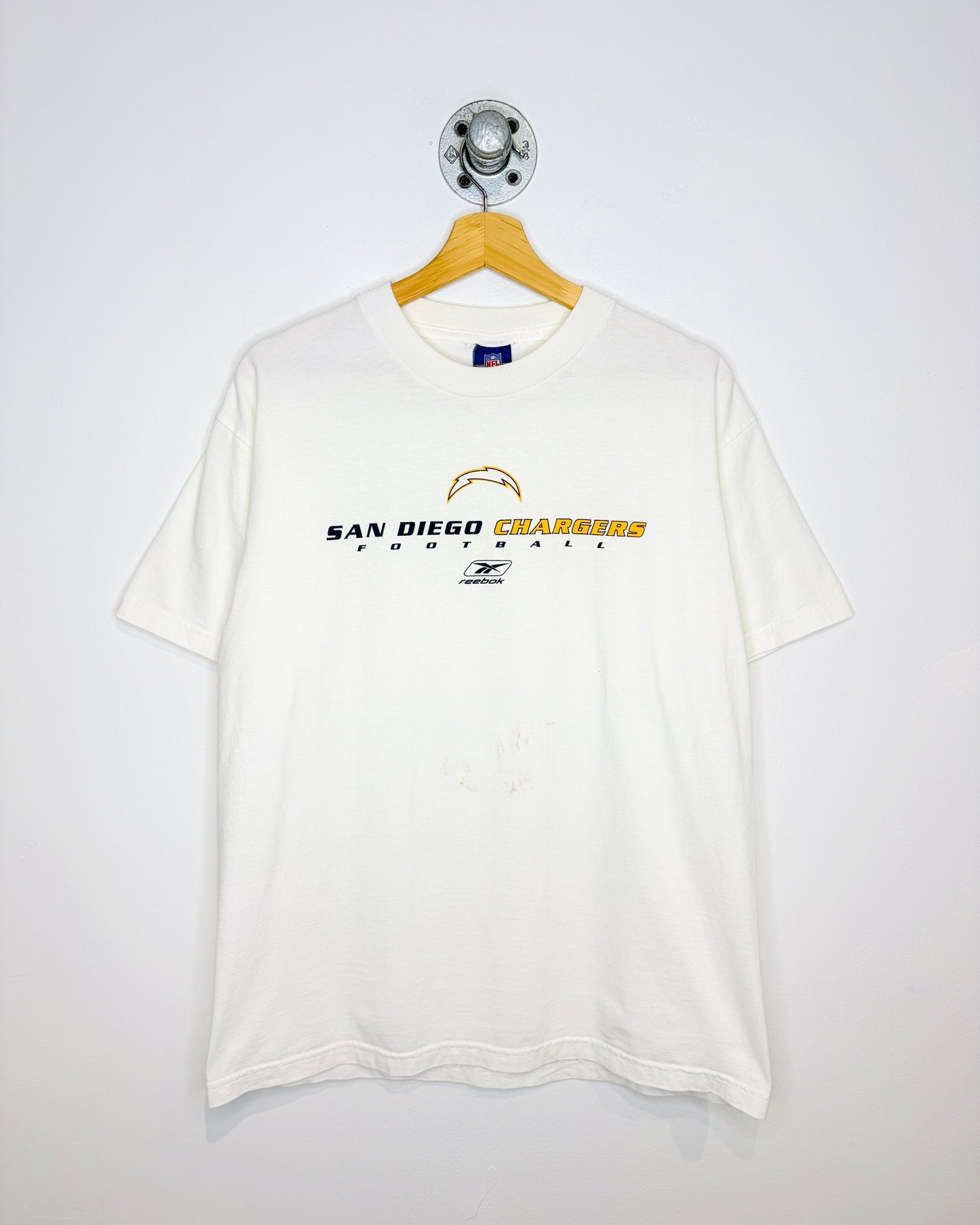 2000s NFL San Diego Chargers White Tee Shirt
