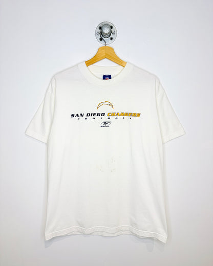 2000s NFL San Diego Chargers White Tee Shirt