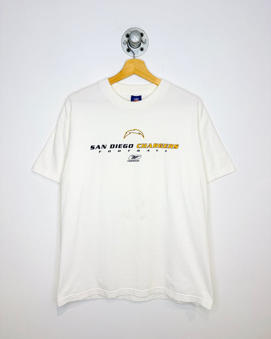 2000s NFL San Diego Chargers White Tee Shirt