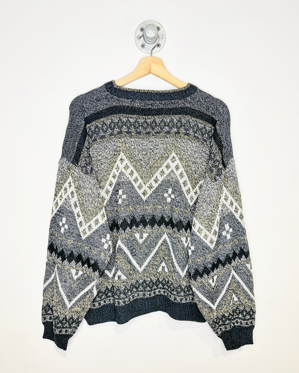 Vintage 90s Rue21 Abstract Earth Tone Sweater