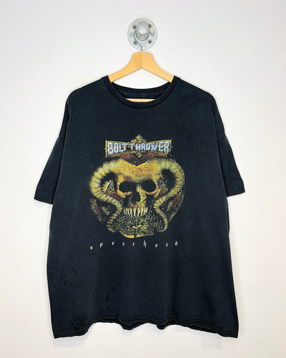 2000s Bolt Thrower Spearhead Faded Black Tee Shirt