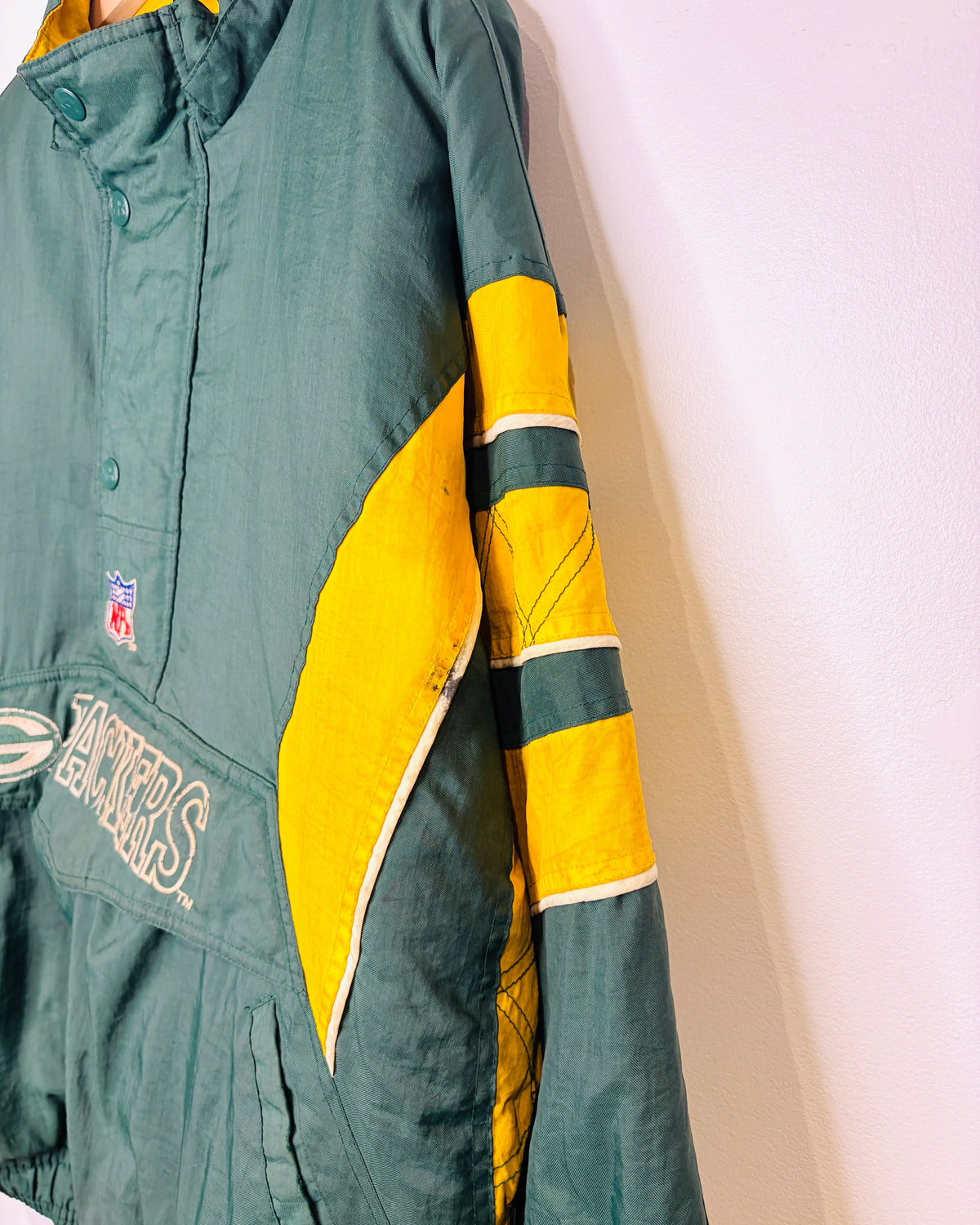 Vintage 90s Starter NFL Green Bay Packers Pullover Jacket