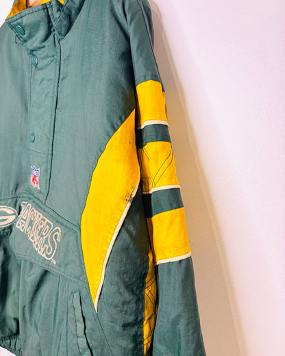 Vintage 90s Starter NFL Green Bay Packers Pullover Jacket