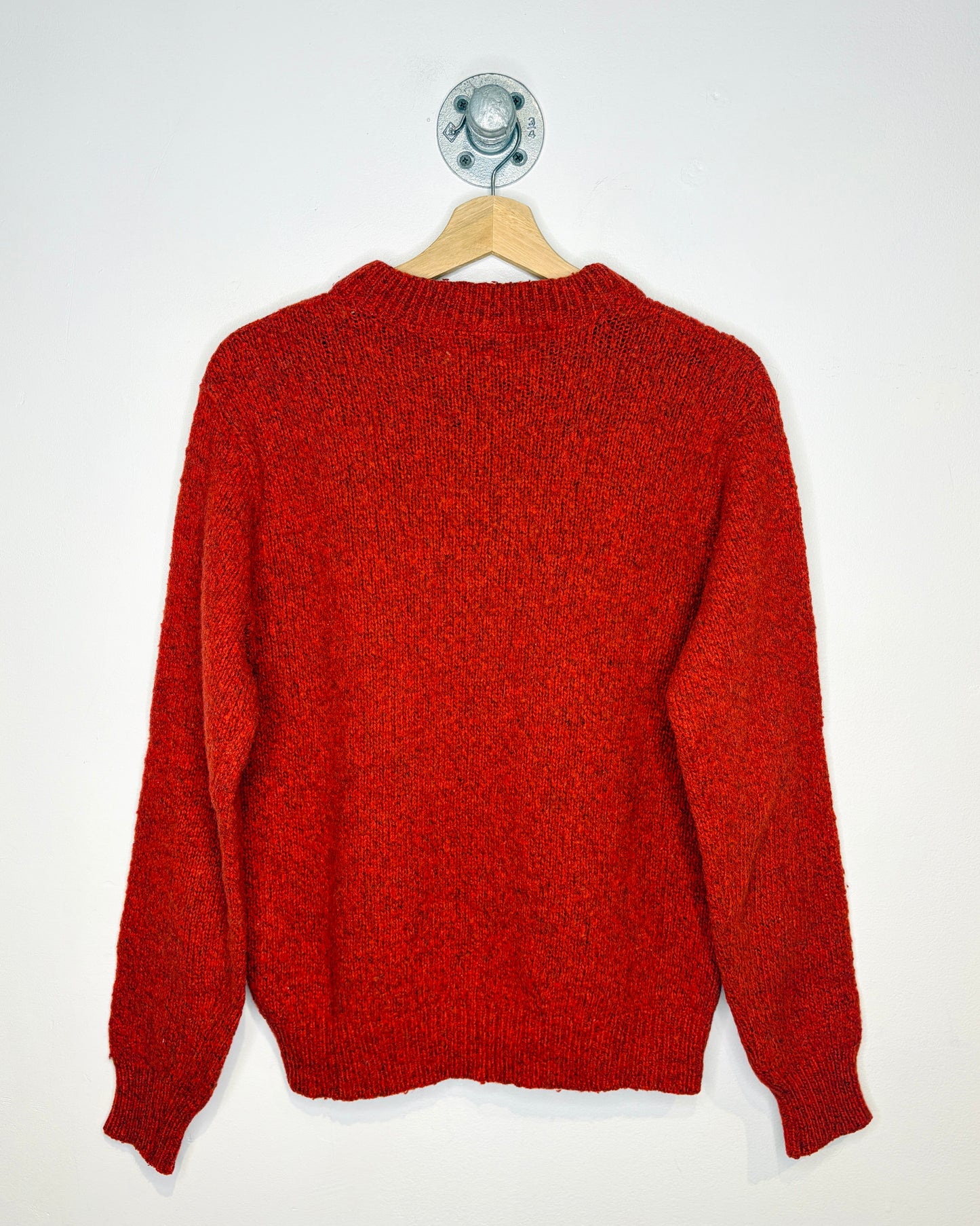 Vintage 80s L. L. Bean Orange Wool Sweater