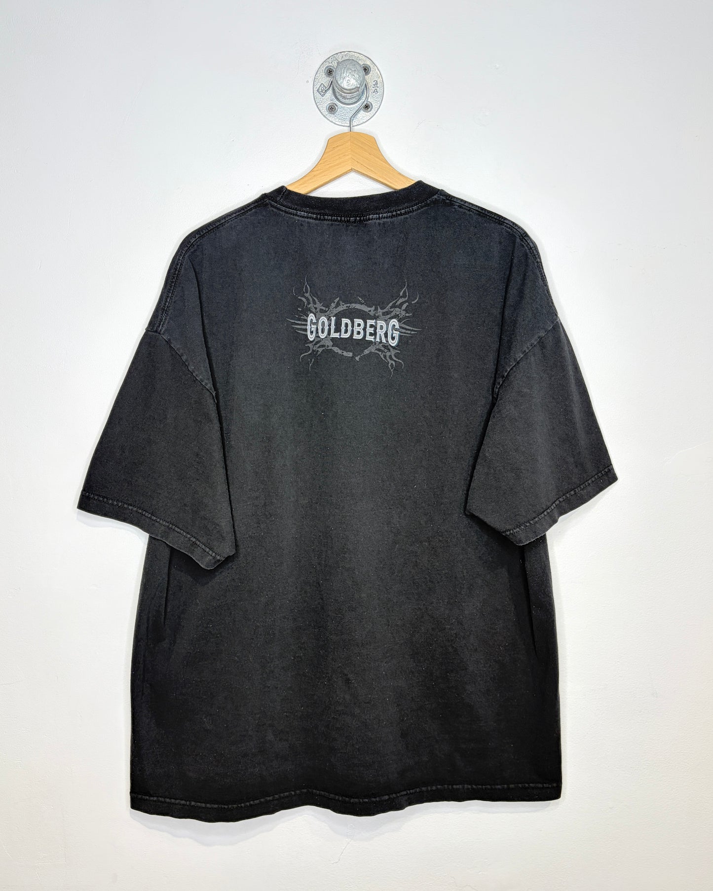 2000s WWE Goldberg The Devastation Continues Black Tee Shirt