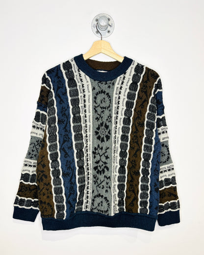 Vintage 90s Monello Italy Coogi Style Sweater