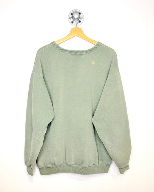Vintage 90s Northern Reflections Faded Green Crewneck Sweatshirt