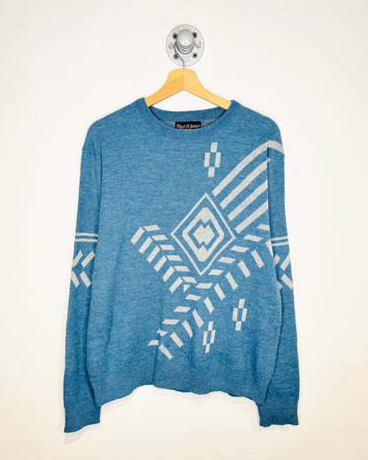 Vintage 90s Reed St. James Light Blue Sweater